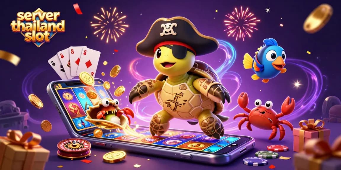Play exciting games at server thailand slot featuring vibrant characters and dynamic slot machine elements.