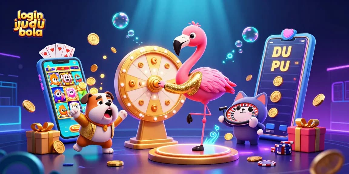 Engage in the fun of login judi bola with lively characters and thrilling casino elements.