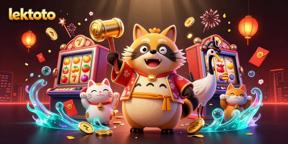 Lektoto offers a vibrant gaming experience with cheerful characters and dynamic slot machine elements.