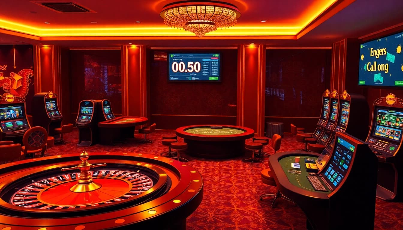 Exciting gaming environment at página inicial xxgg, showcasing luxurious online casino features for players.