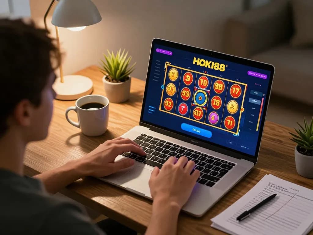 Terlibat dalam permainan online HOKI88 dengan slot berwarna-warni dan suasana yang nyaman.