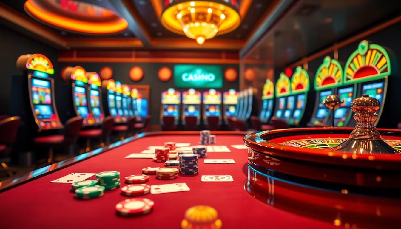 Players enjoying the thrilling experience of online gameplay at s666hn.com, surrounded by casino elements.