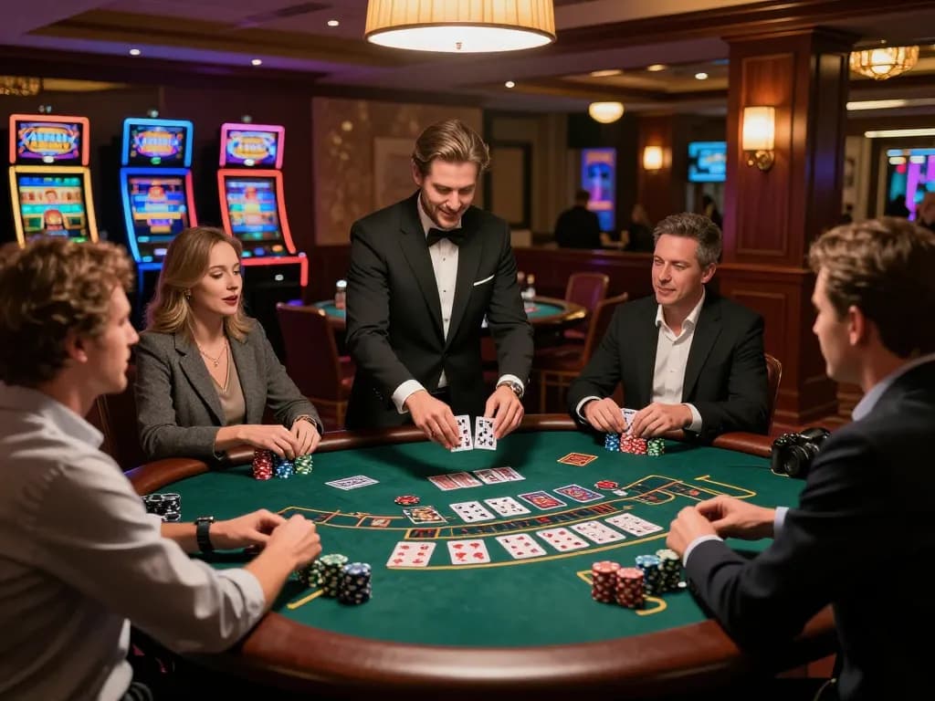 Players strategizing at SC88 blackjack table with dynamic gameplay.