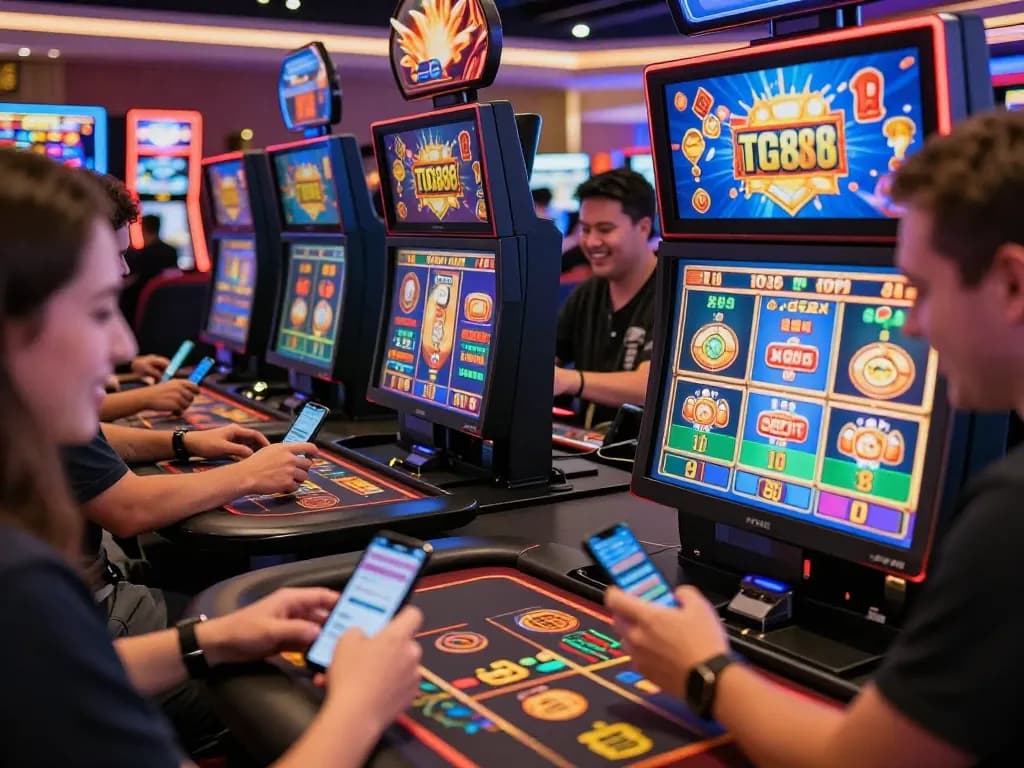 TG88 online casino players enjoying vibrant games and seamless betting experience.