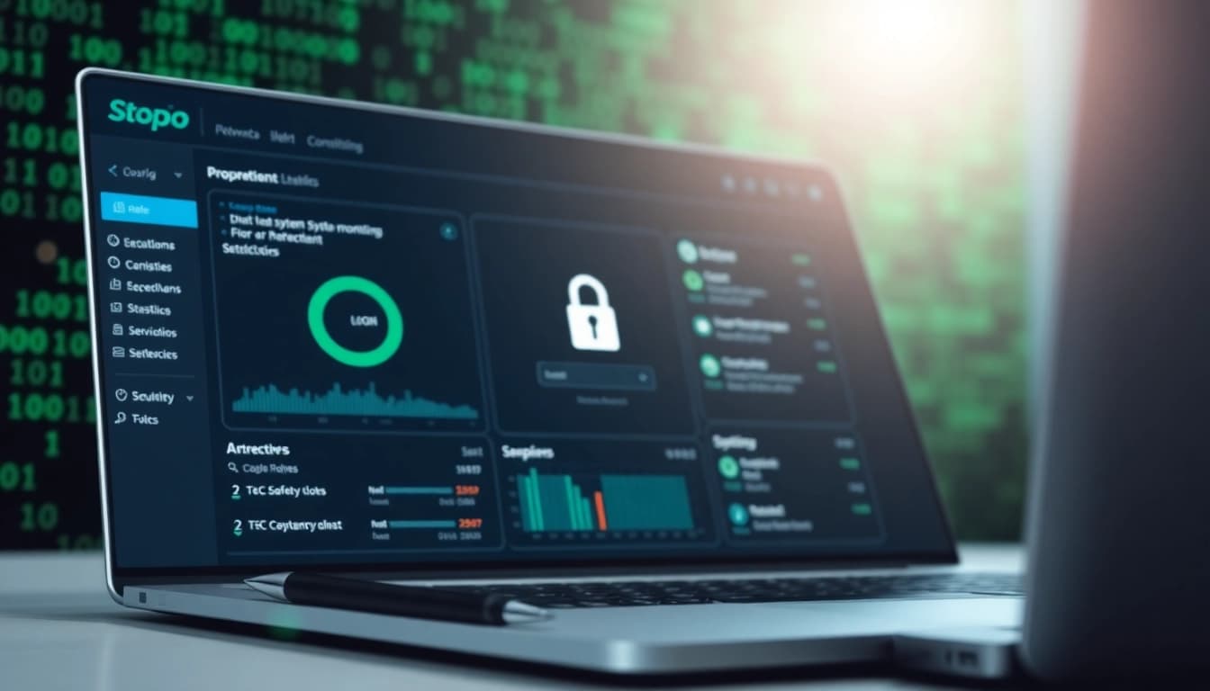 Enhance your digital security with 火绒软件 showcased on a modern dashboard.