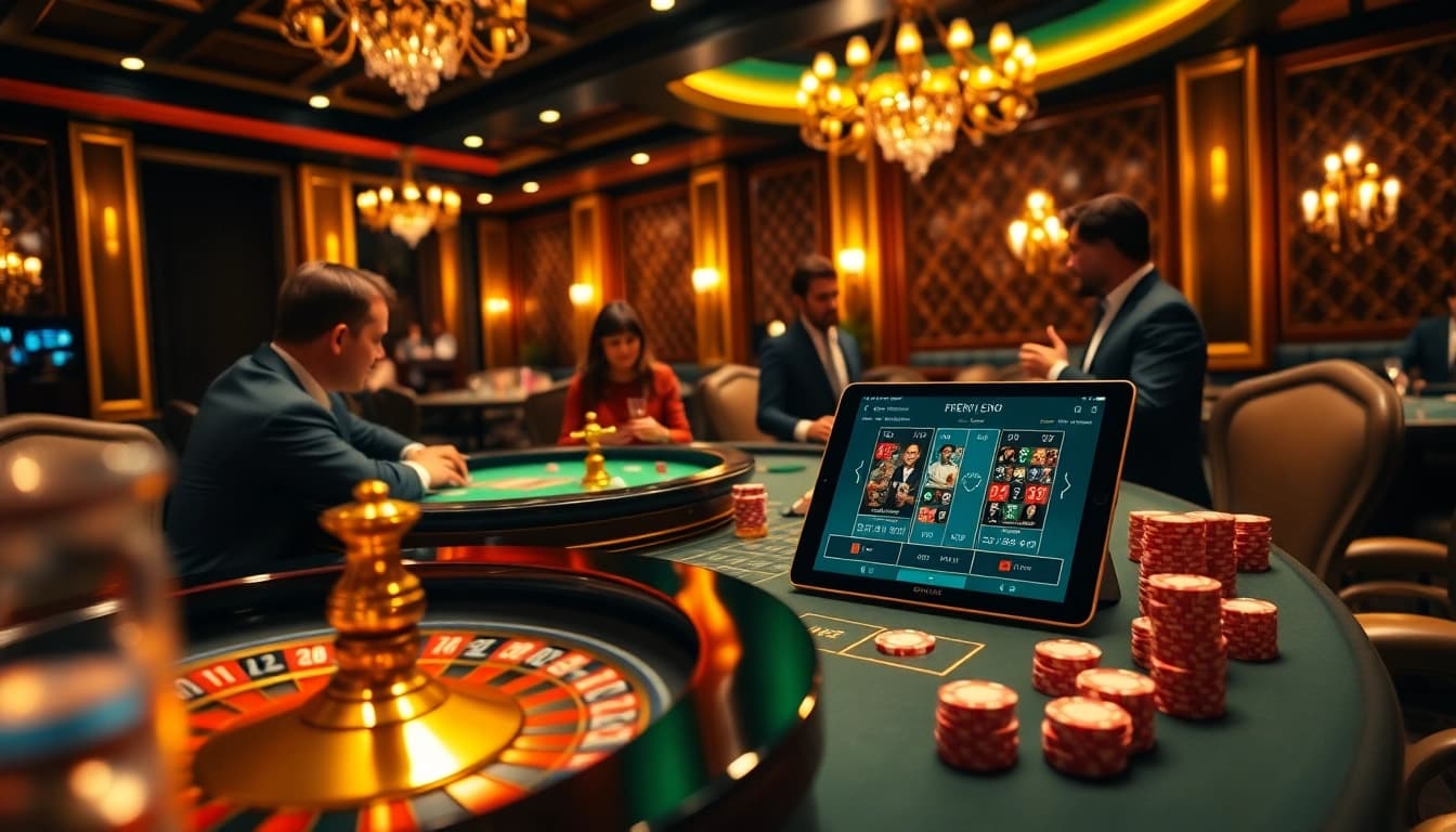Experience the thrill of gambling with S8 at a luxurious casino table.