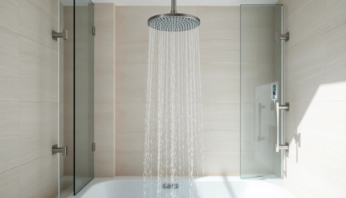 Transform your bathrooms with elegant showers featuring sleek designs and modern aesthetics.