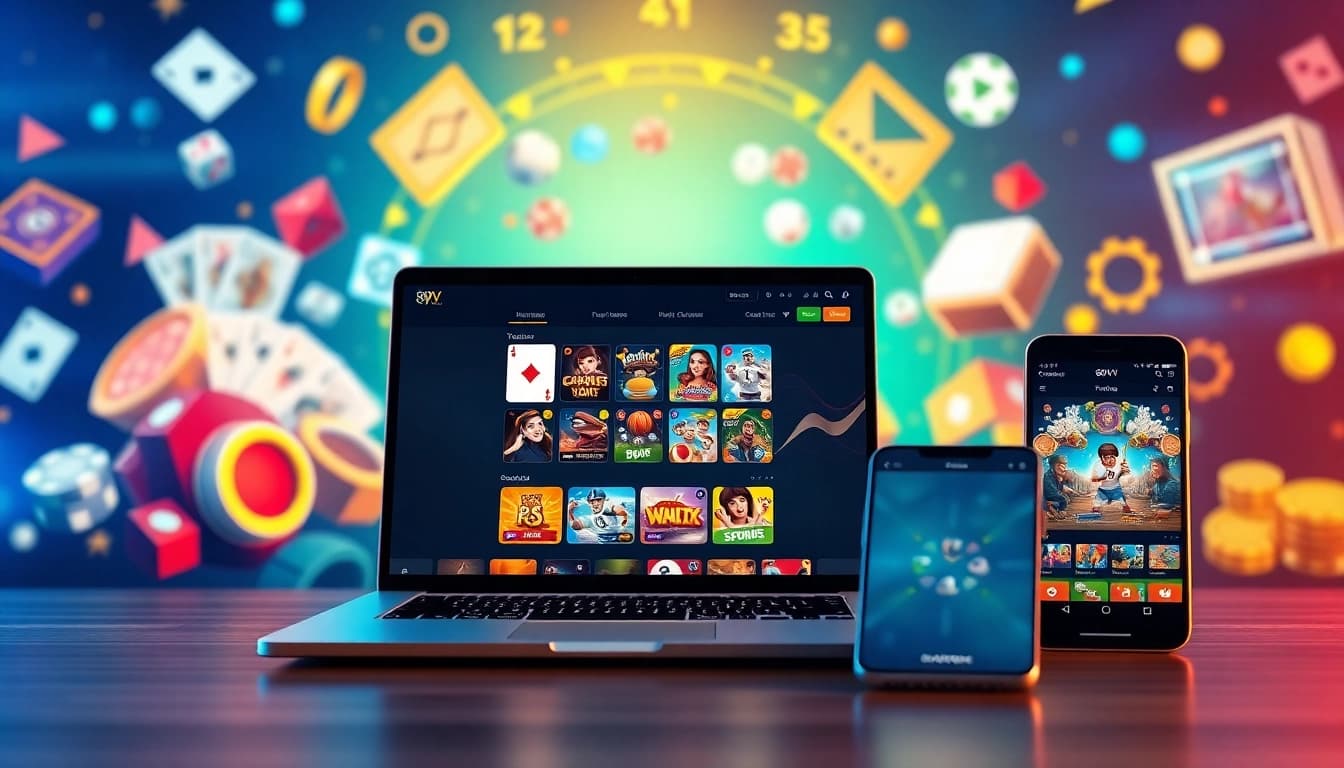 Engaging online gaming interface showcasing 88VV for an exciting gambling experience.