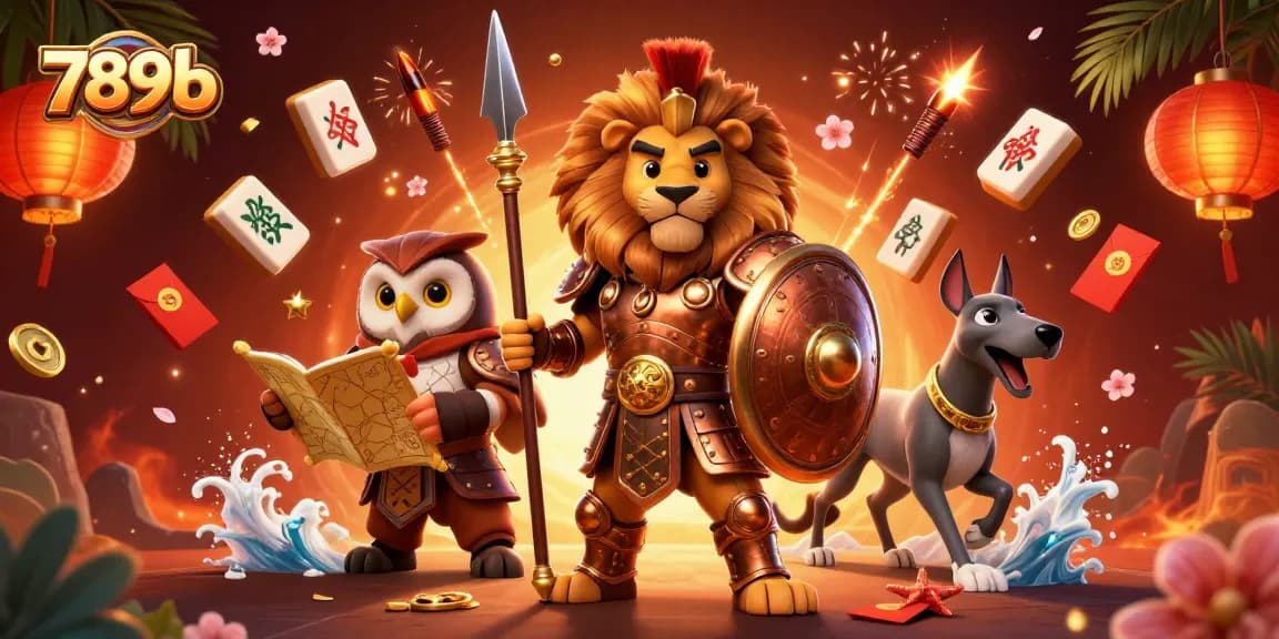 Engage in thrilling bets with 789b's vibrant scene featuring legendary characters and festive elements.