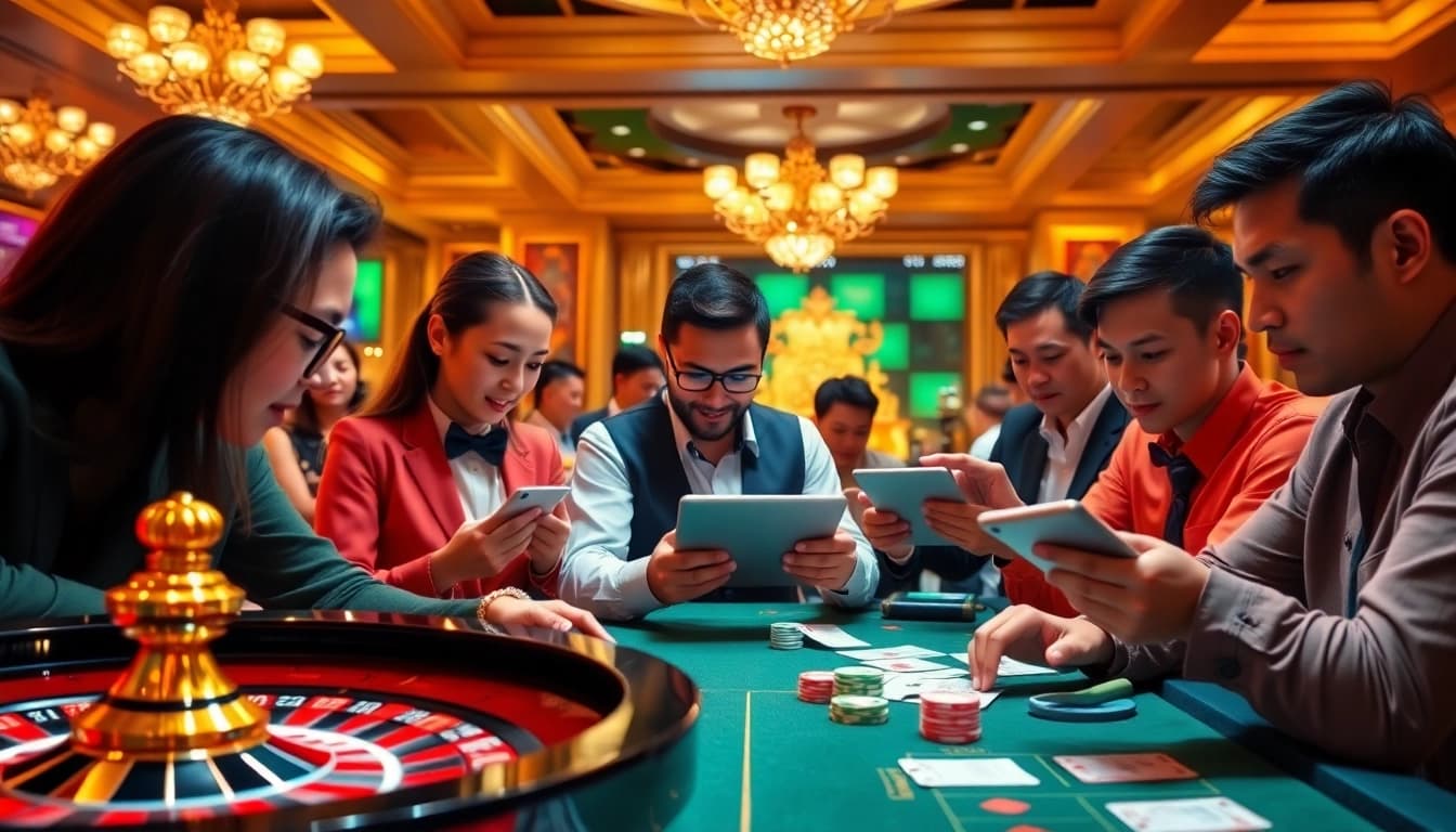 Experience the excitement of Tool xổ số siêu tốc with players engaged in strategic betting.