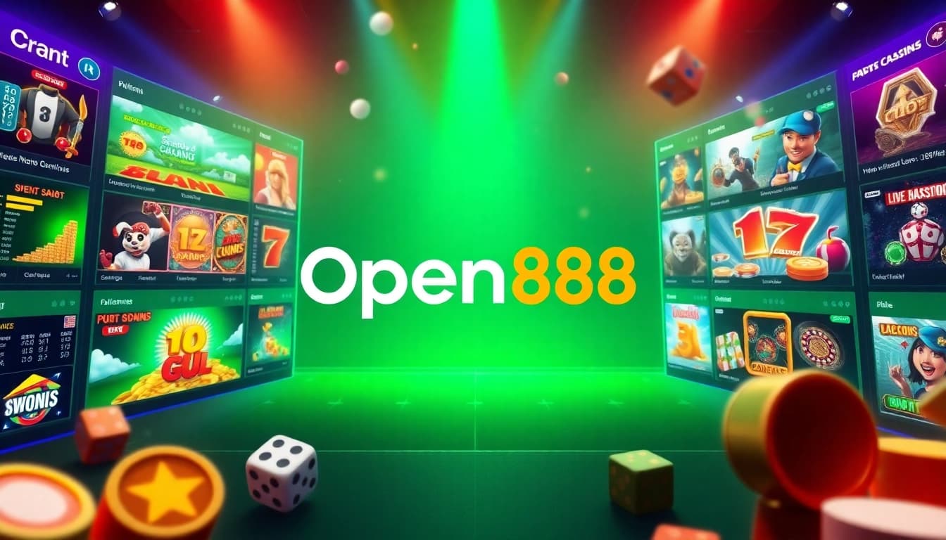 Engaging digital interface of Link mới không chặn open88 showcasing exciting casino games and betting options.