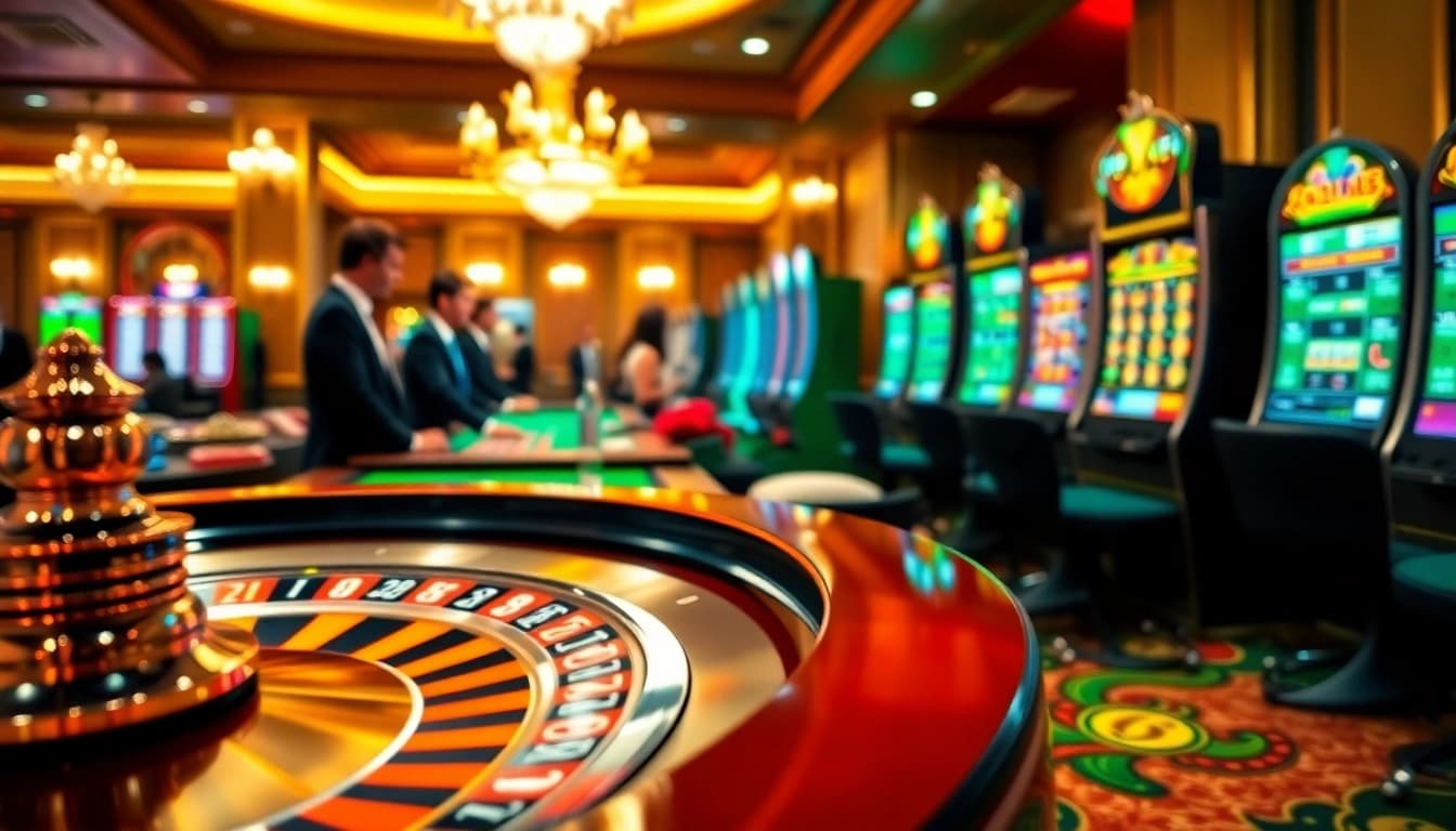 Erleben Sie neue casino bonus ohne einzahlung am Roulette-Tisch und beim Slotspiel in einem eleganten Casino.