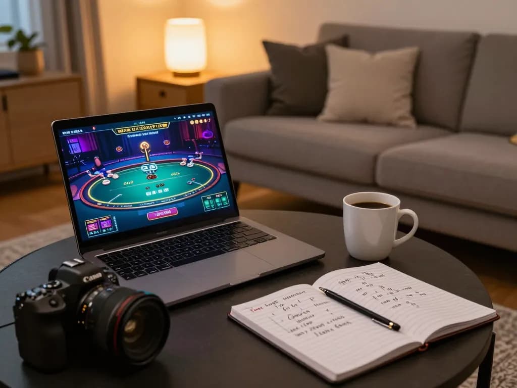 Player engaging with an online casino app on a tablet while managing giường bệnh nhân betting strategies during a cozy evening