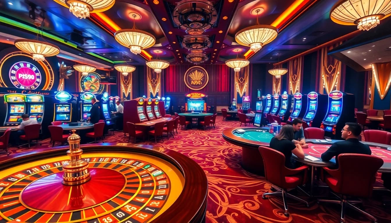 Experience the thrill of betting at nhà cái PS99, featuring lively casino tables and engaging gameplay.