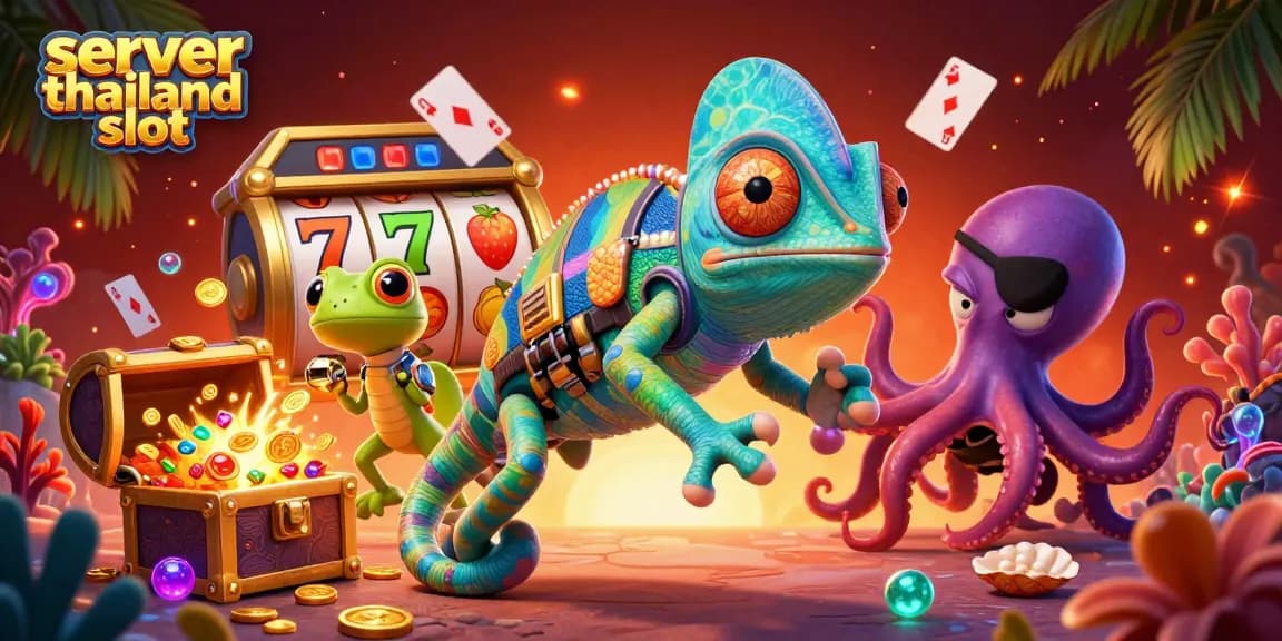 Win big with server thailand slot in an exciting underwater casino adventure scene.