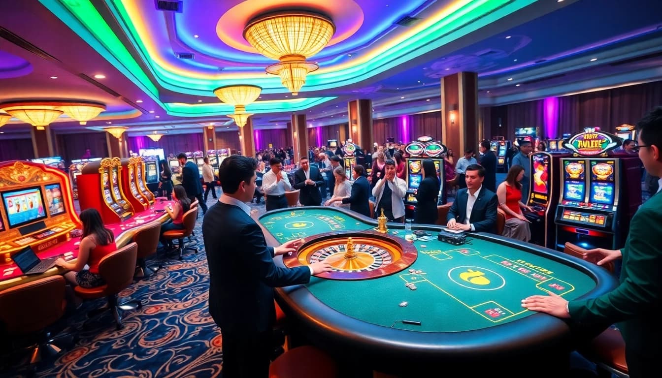 Engage in thrilling games as you visit SuperPH online, experiencing vibrant casino action with excited players.