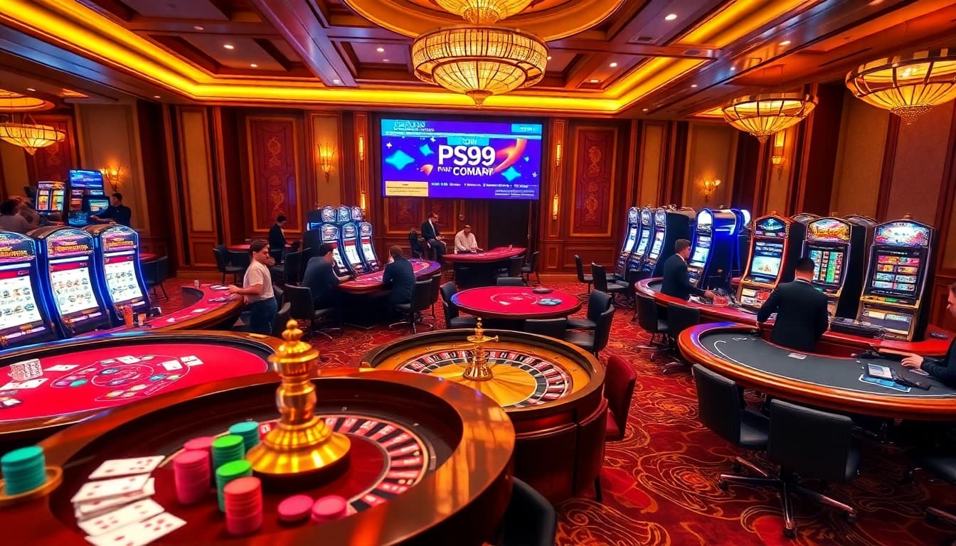 Experience thrilling bets at PS99 COM with live dealers and vibrant gaming ambiance.