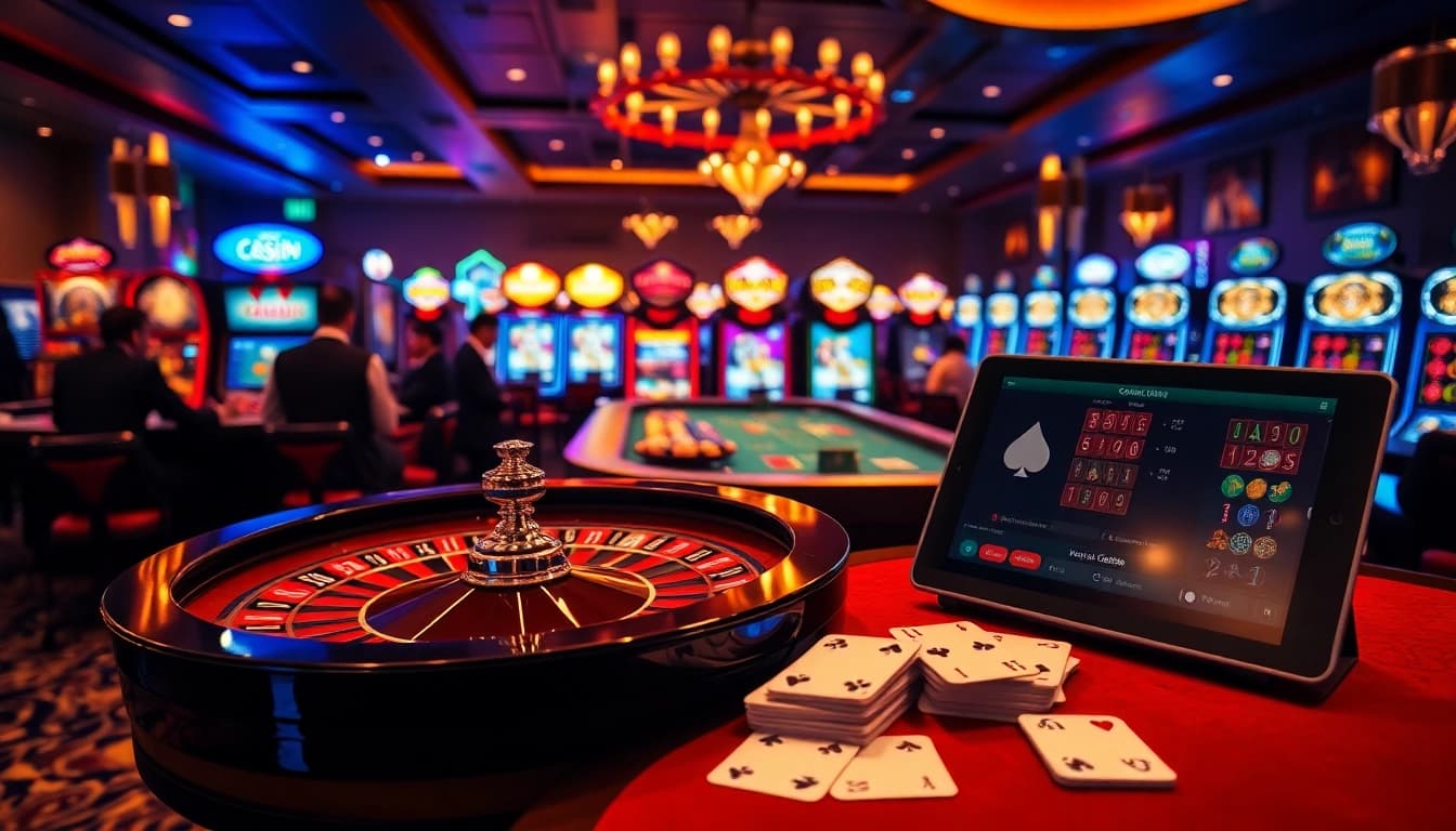 Vivez l'excitation du casino en ligne avec des éléments de jeu vibrants et des joueurs engageants.