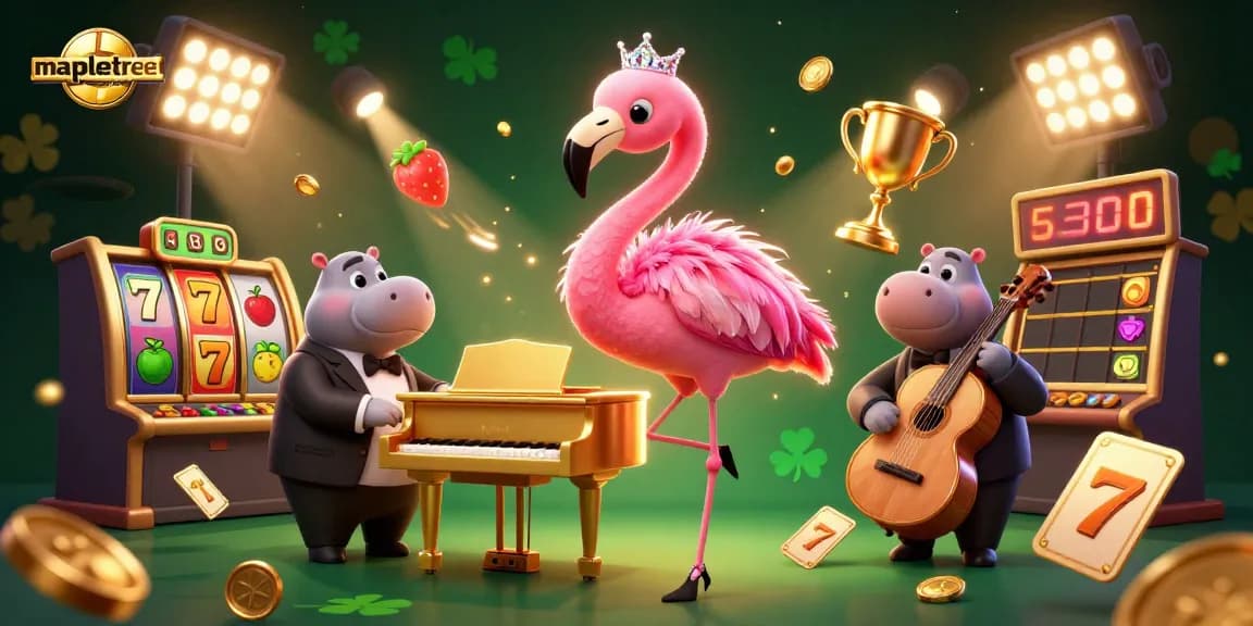 Experience the vibrant world of mapletreeresort with lively casino elements and engaging characters.