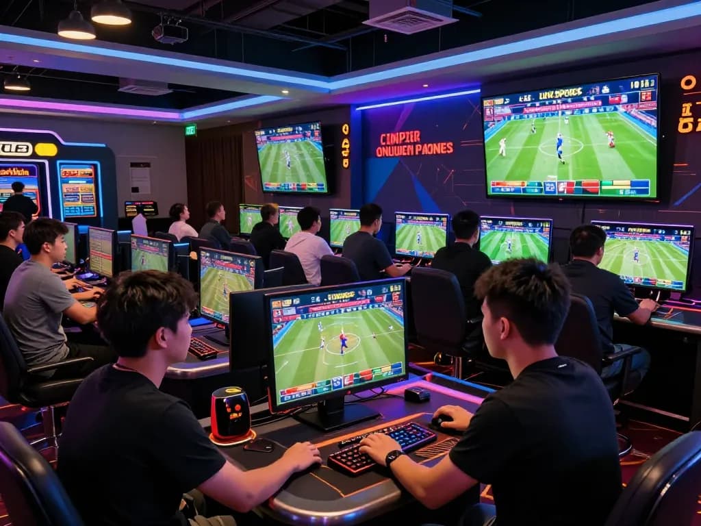 Engaged players experiencing live sports betting at https://bong99vn.win/ in a vibrant online casino setting with dynamic displays.