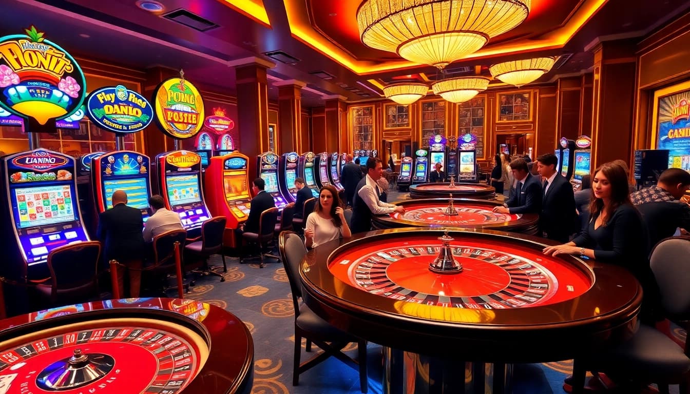 Experience the excitement of gaming at s8ok.com with vibrant casino tables and enthusiastic players.