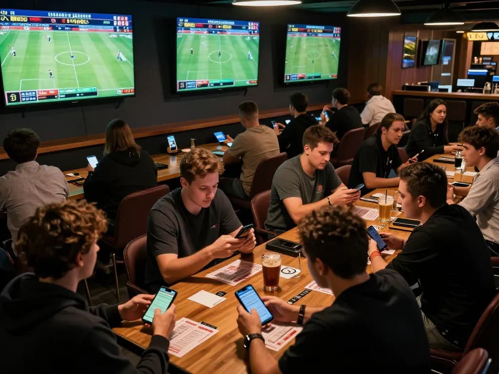 Exciting sports betting environment featuring fans placing bets on situs parlay live matches in 2026.