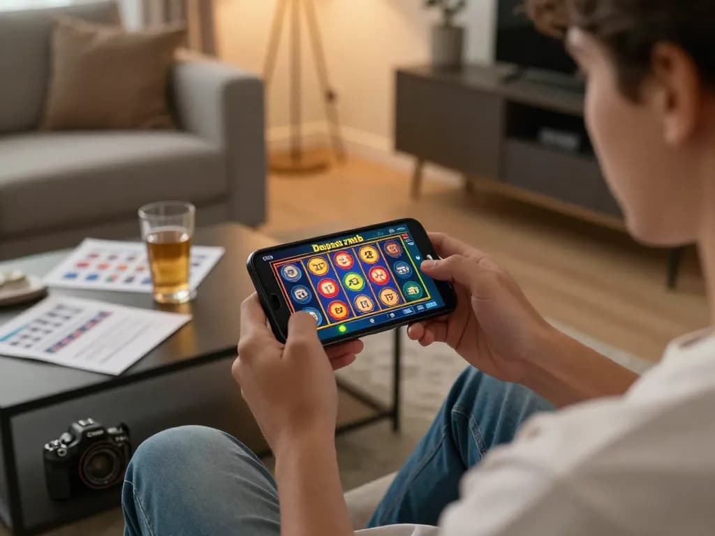 Playing slot deposit 2rb games on a smartphone at home with strategy notes