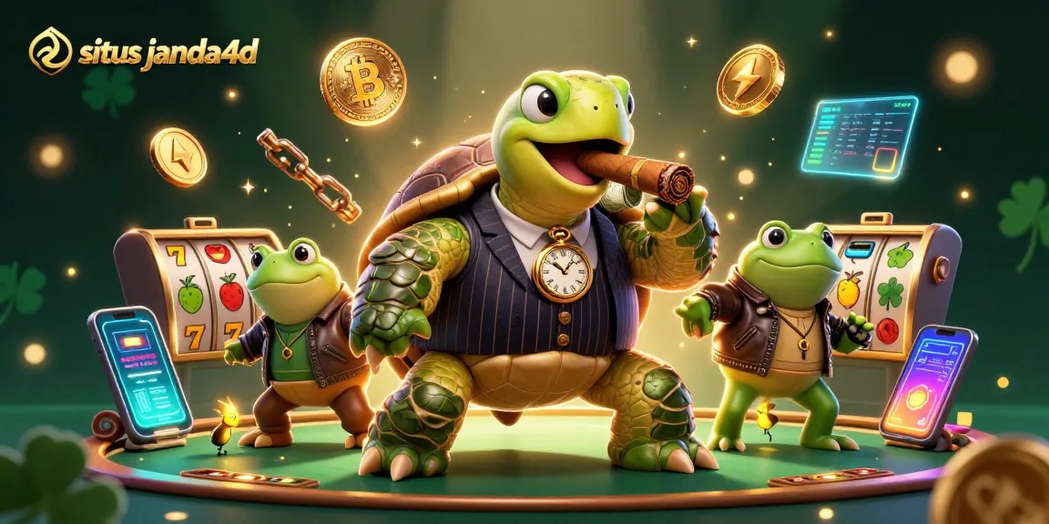Menangkan jackpot di situs janda4d dengan reptil lucu dan simbol keberuntungan.