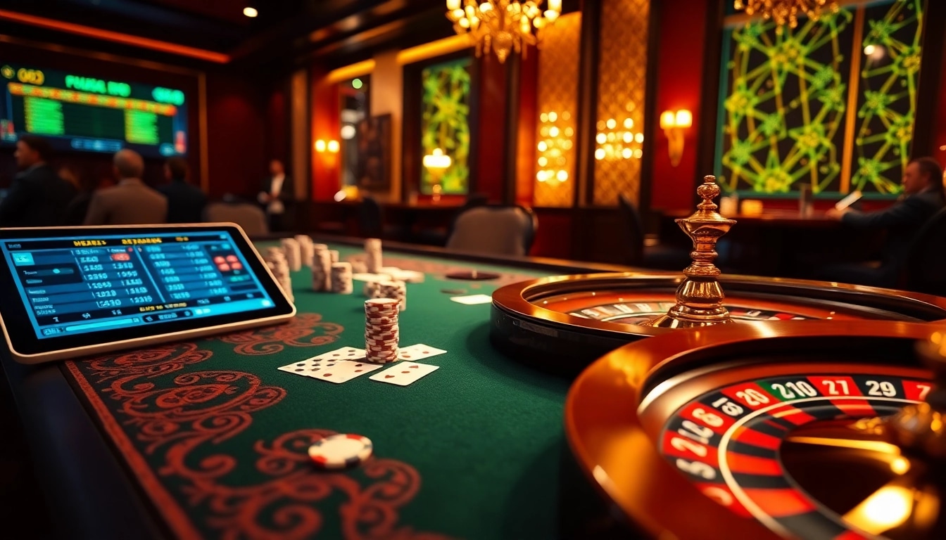 Casino table with cards and chips showcasing the exciting betting experience at https://cair33bdg.com/.