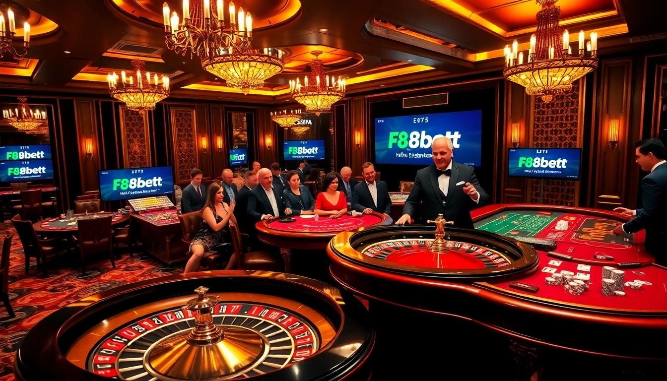 Join the thrill at https://f8betb1.com/ with high-stakes roulette and poker excitement.