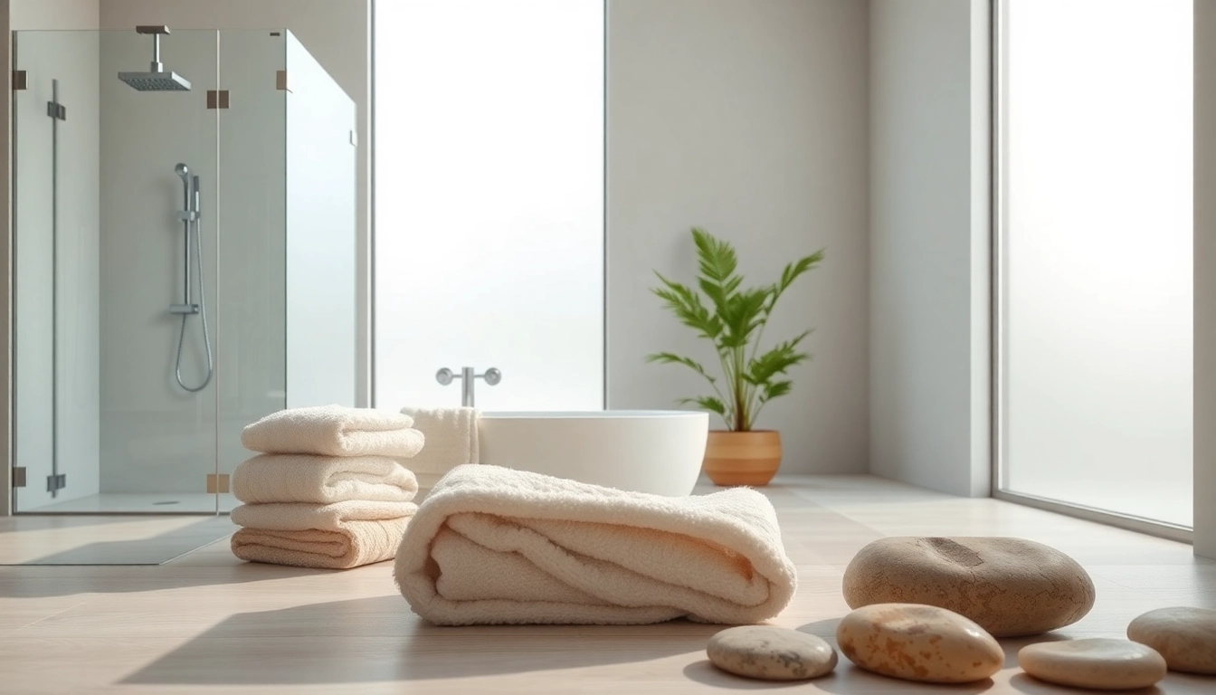 Experience elegant showers au with a luxurious bathroom featuring modern fixtures and design.