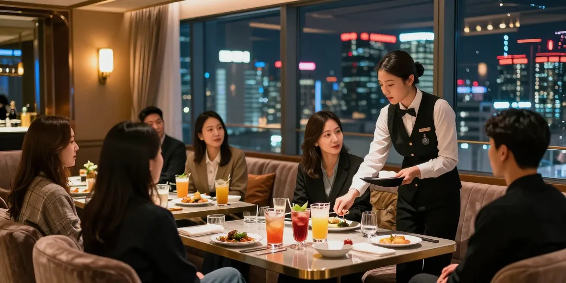 강남쩜오에서의 프리미엄 레크리에이션 경험과 고급스러운 접객 환경을 보여주는 이미지