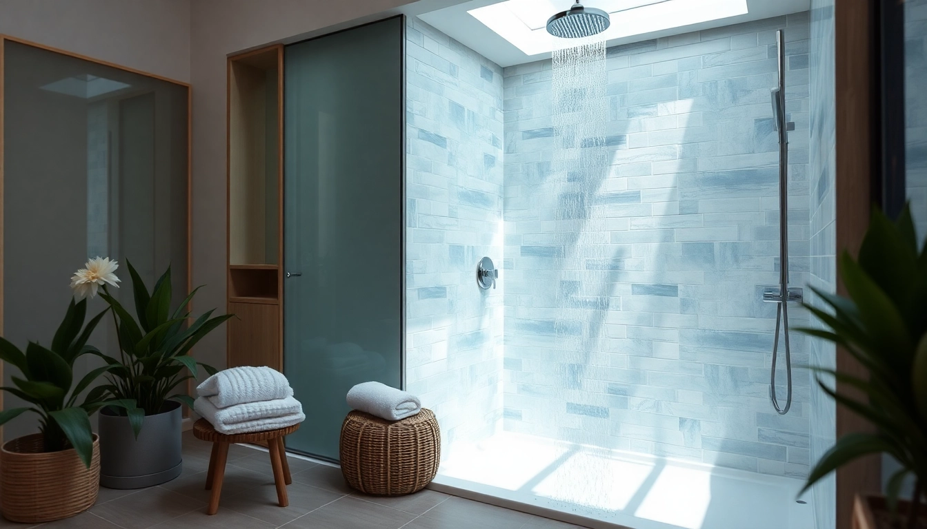 Enhance your bathroom with sleek designs from sunny shower usa inc's installations.