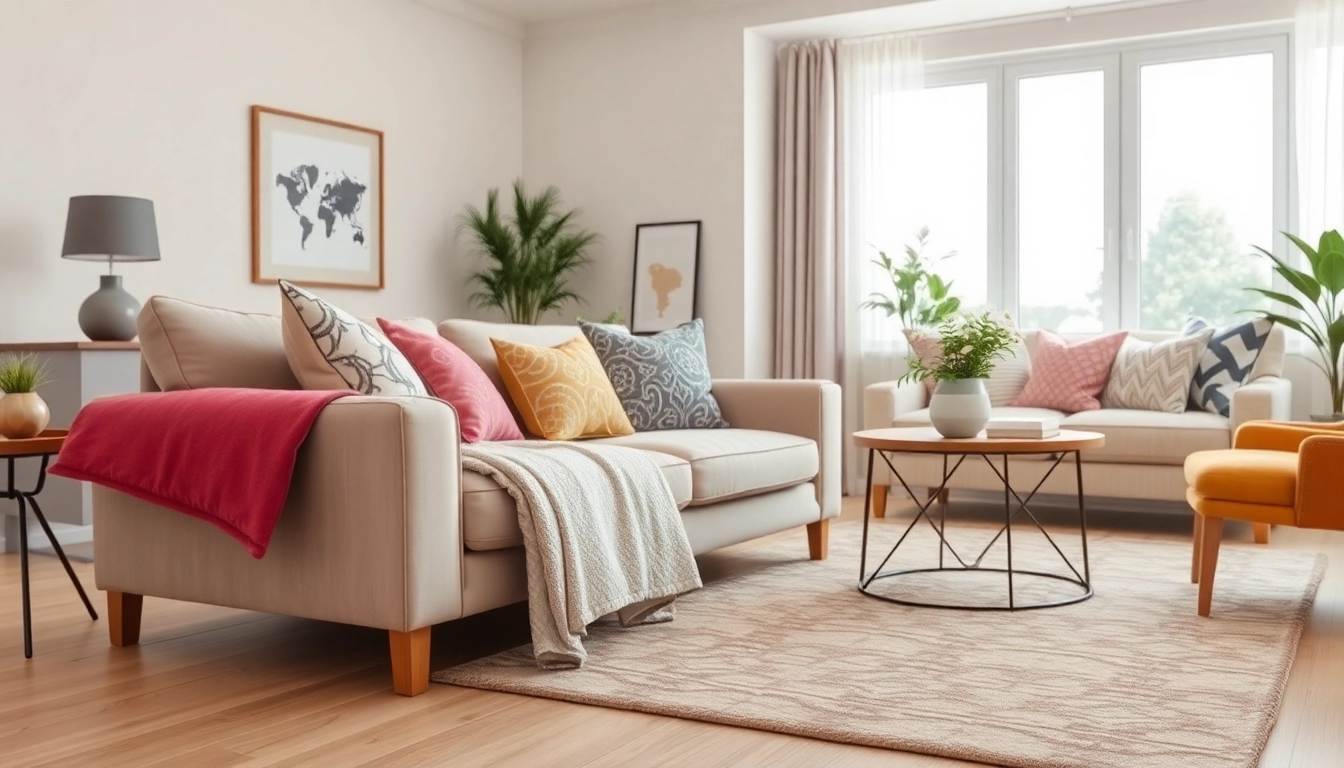 Deze decoratieve stof geeft een stijlvolle uitstraling aan een modern interieur.