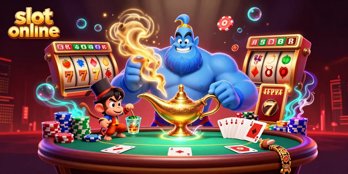 Menangkan jackpot di permainan slot online dengan simbol beruntung dan elemen kasino yang kaya.