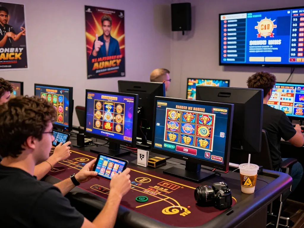 Exciting gaming action at https://hitclub9.us.com/ with players enjoying diverse casino games on their devices.