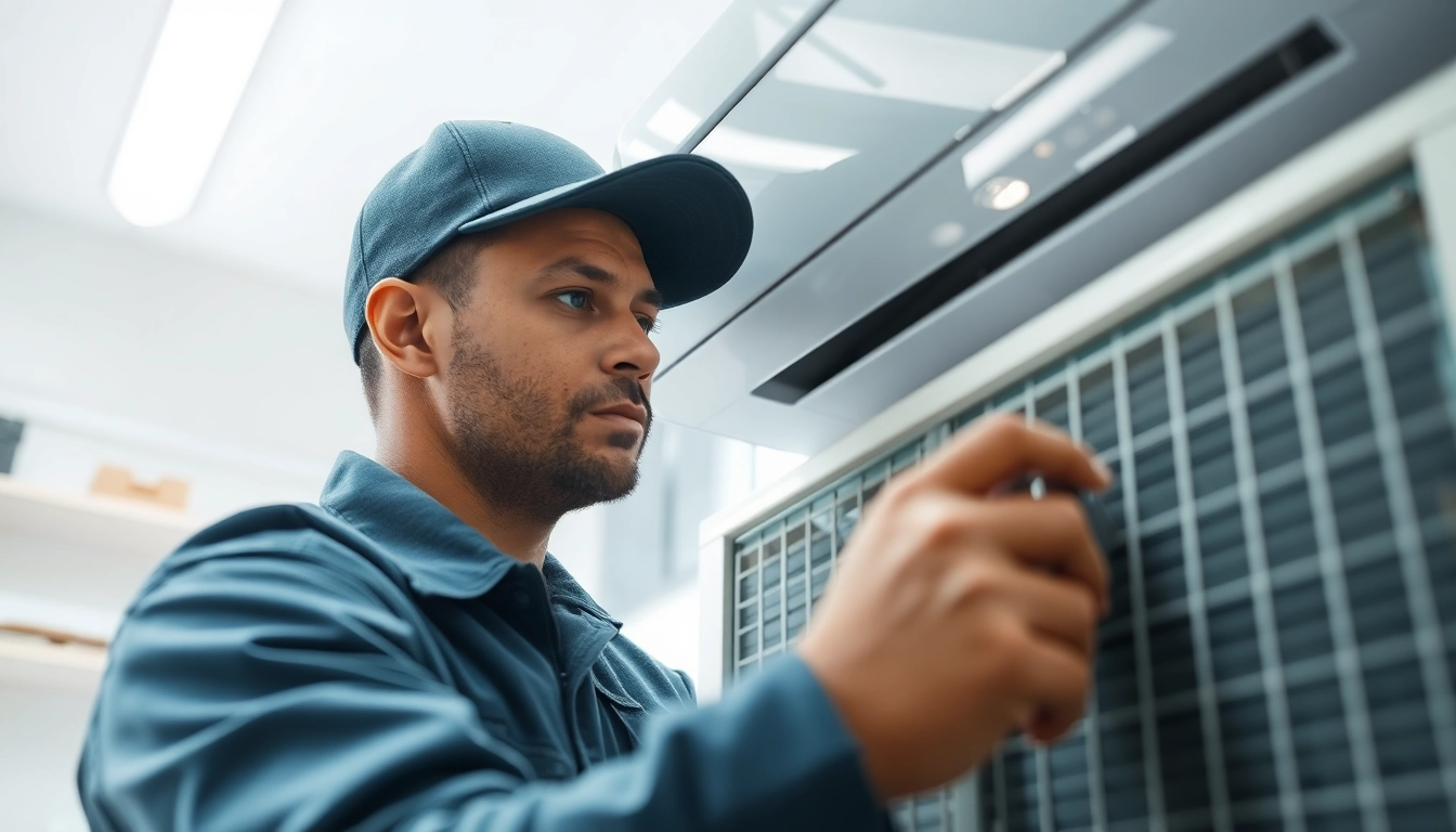 Efficient HVAC Repair Tampa by a technician in a residential air conditioning setting.