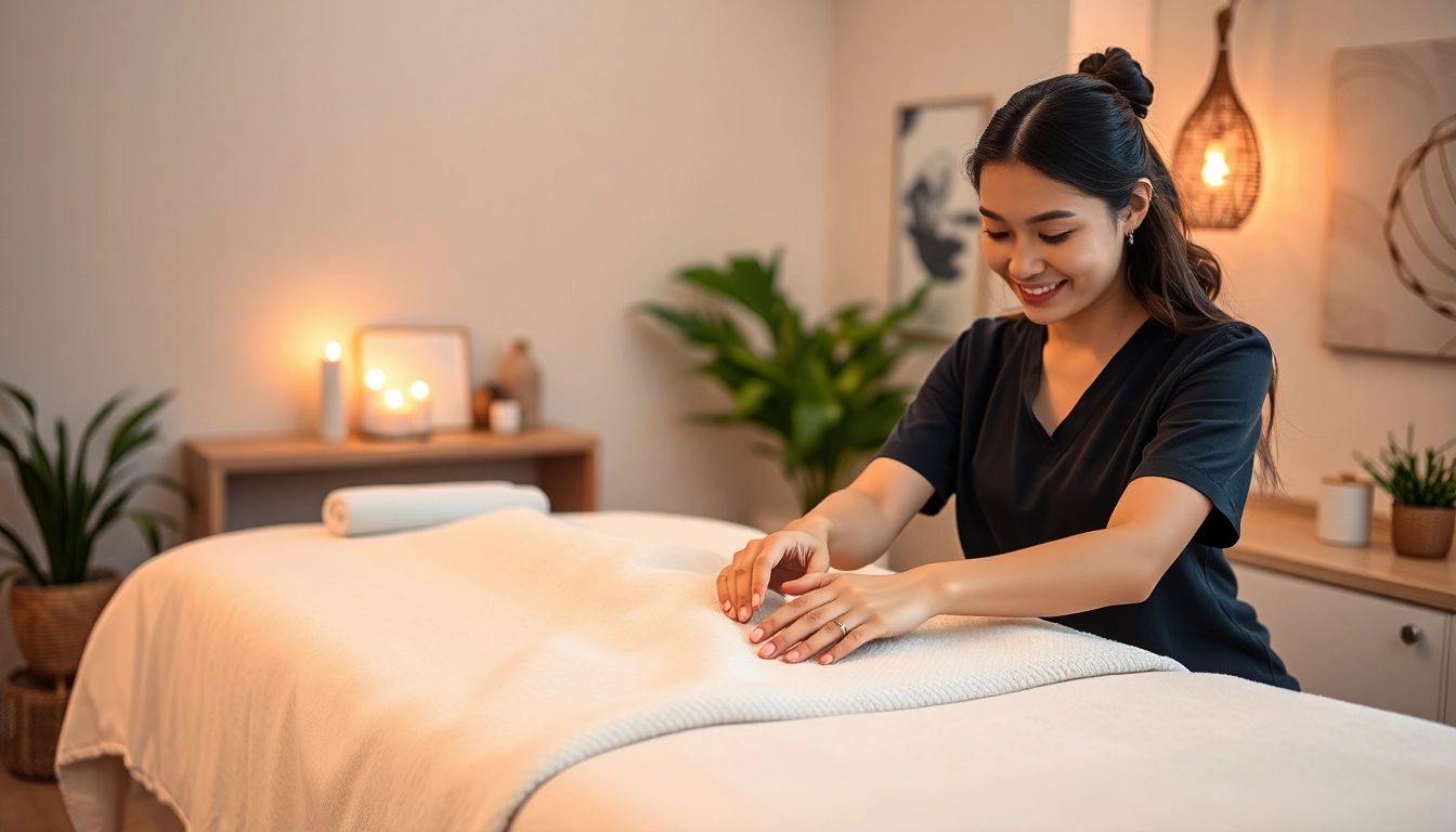 출장마사지 provided in a cozy home by a skilled therapist using soothing oils.