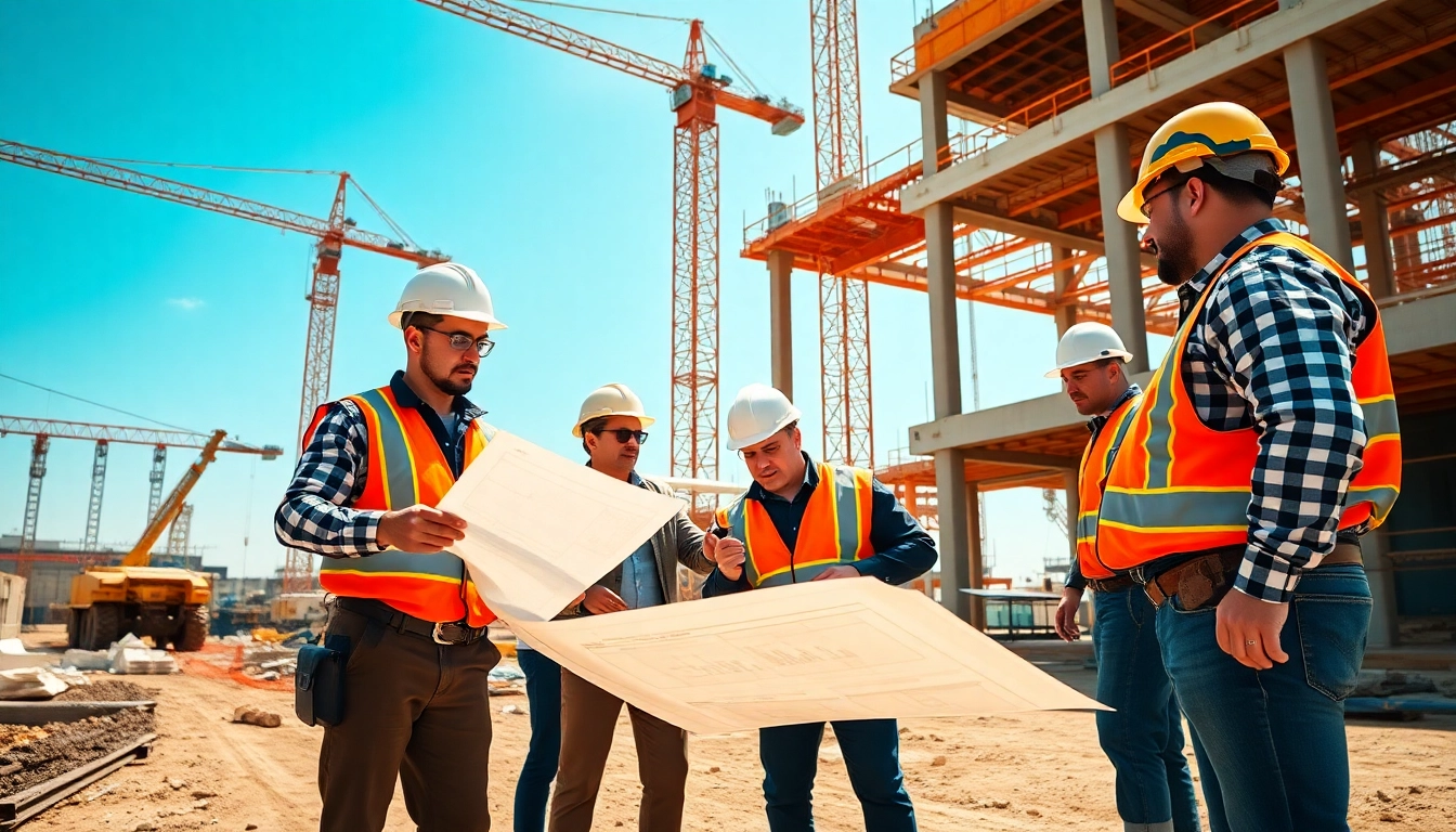 Tennessee construction association members work together on a project showcasing teamwork and efficiency.