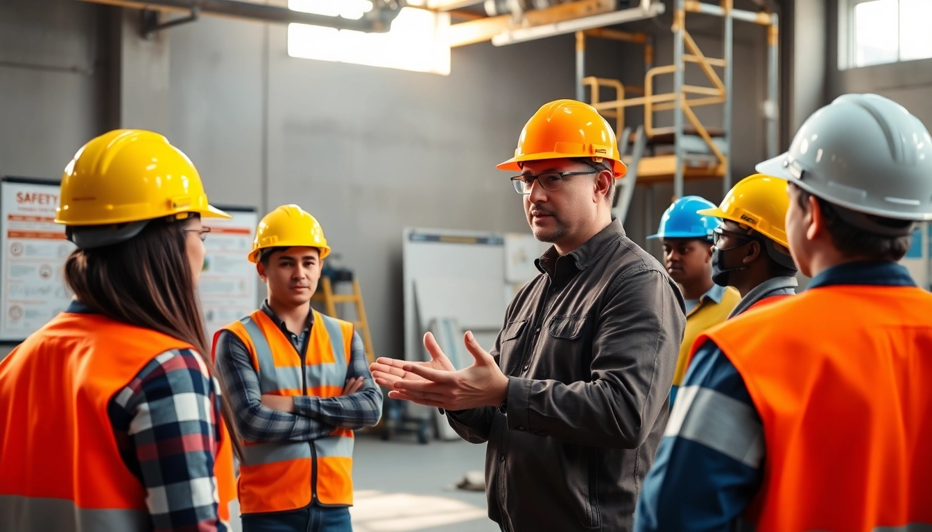 Engage in construction safety training to enhance workplace safety skills and knowledge.