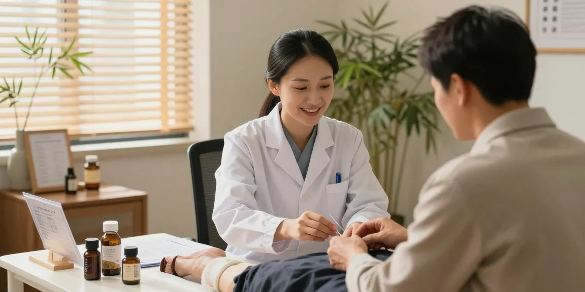 수원교통사고한의원 providing acupuncture treatment in a serene clinic for accident recovery.