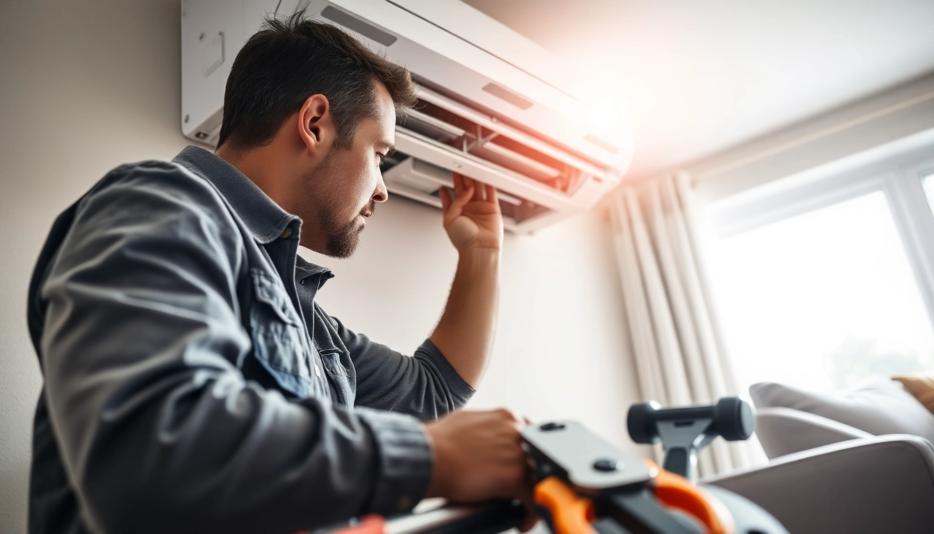 Performing stillwater ac repair on a residential air conditioning unit.
