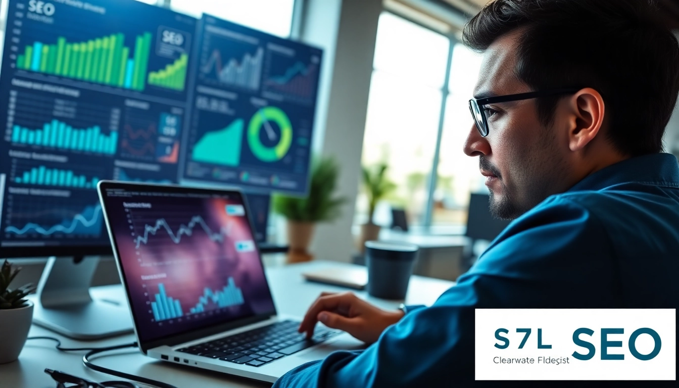 Boost your Clearwater FL SEO with expert insights in a modern digital marketing workspace.