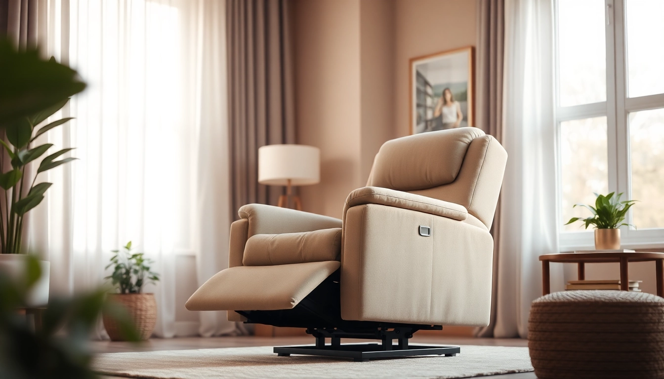 Experience the comfort of lay flat lift chair tailored for relaxation with plush design.