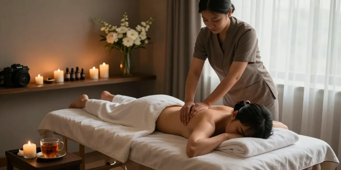 Experience rejuvenating Swedish massage in a serene spa setting.