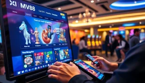 MV88 online casino interface illustrating USDT transactions and promotions for user engagement.