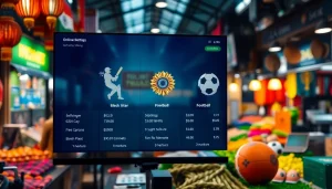 Engage with the best online sportsbooks India featuring diverse betting options in a vibrant city setting.