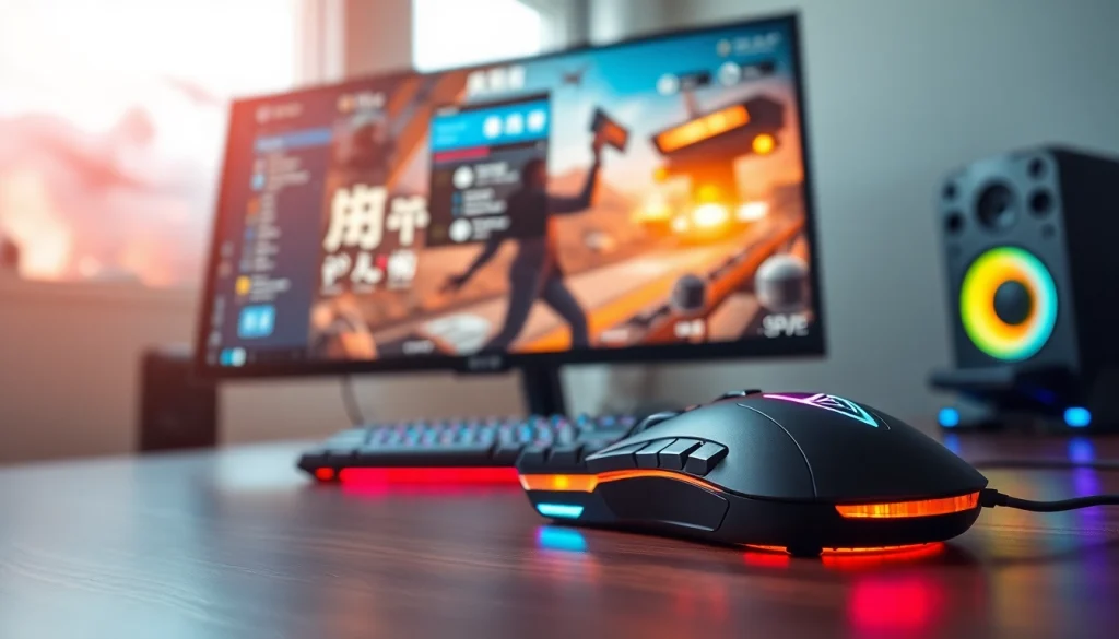 Showcasing a high-performance gaming setup with 雷电模拟器官网 on display, ideal for gamers looking for advanced technology.