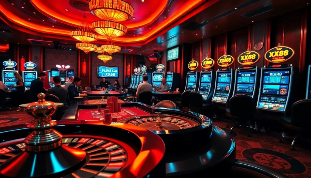 Experience the thrill of Nhà cái XX88 at our lively casino table, where players win big!