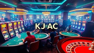 KJC AC presents a thrilling gambling scene with players enjoying casino games.